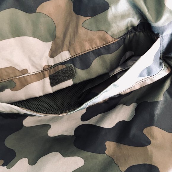 LANDS' END Camouflage Hooded Jacket/Windbreaker Young Men's Size Large 14-16 - Picture 5 of 9